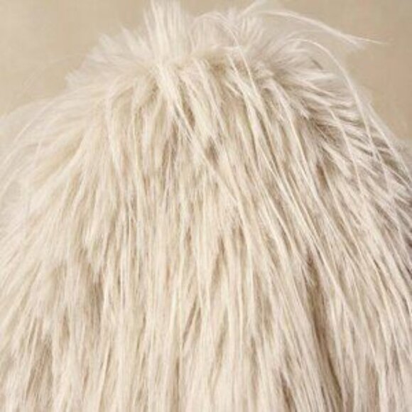 Biege Women's Boho Faux Fur Long Sleeve Jacket - Picture 2 of 10